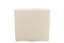 Chair Swivel Square Poplar Wood/Foam Cream