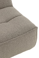 Chair Swivel Square Poplar Wood/Foam Taupe
