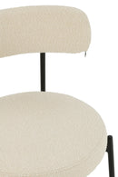 Chair Boucle Plywood/Polyester White/Black