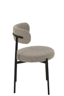 Chair Boucle Plywood/Polyester Grey/Black