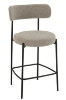Bar Chair Boucle Plywood/Polyester Grey/Black