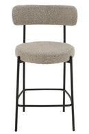 Bar Chair Boucle Plywood/Polyester Grey/Black