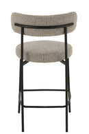 Bar Chair Boucle Plywood/Polyester Grey/Black