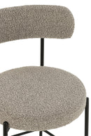 Bar Chair Boucle Plywood/Polyester Grey/Black