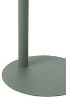 Table d'appoint ronde en métal vert