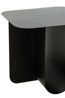 Side Table Square Metal Black