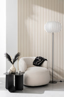 Side Table Square Metal Black
