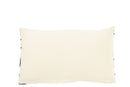 Coussin Rectangle Lignes/Courbes Coton Blanc/Noir Petit