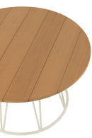 Table Zoa Steel/Polyethylene White