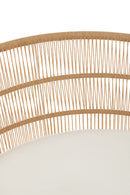 Chair Joa Steel/Rattan White
