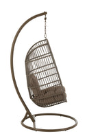 Hanging Chair Egga Steel/Rope Brown
