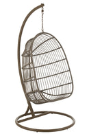 Hanging Chair Egga Steel/Rope Brown