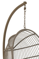 Hanging Chair Egga Steel/Rope Brown