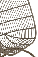 Hanging Chair Egga Steel/Rope Brown