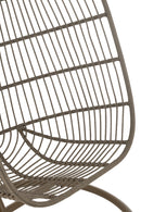 Hanging Chair Egga Steel/Rope Brown
