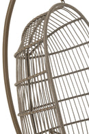 Hanging Chair Egga Steel/Rope Brown