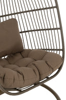 Hanging Chair Egga Steel/Rope Brown
