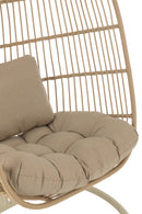 Hanging Chair Egga Steel/Rope Beige