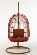 Hanging Chair Egga Steel/Rope Red