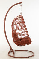 Hanging Chair Egga Steel/Rope Red