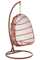 Hanging Chair Egga Steel/Rope Red