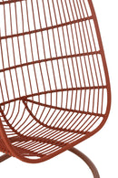Hanging Chair Egga Steel/Rope Red