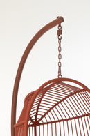 Hanging Chair Egga Steel/Rope Red