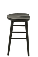 Bar Chair Mika Teak Black - Majorr