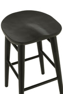 Bar Chair Mika Teak Black - Majorr