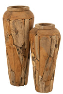 Vase Teakwood Natural Large