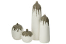 Vase Olea Bottle Olive Green/White Large
