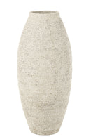 Vase Antique Cement White Large