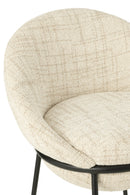 Bar Stool Bar Stool With Iron Legs Iron Beige/Black