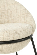 Bar Stool Bar Stool With Iron Legs Iron Beige/Black