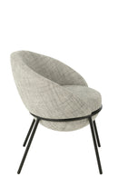 Dining Chair Dining Chair With Iron Legs Iron Grey/Black