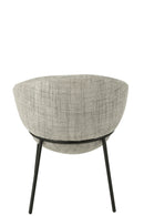 Dining Chair Dining Chair With Iron Legs Iron Grey/Black