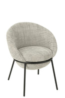 Dining Chair Dining Chair With Iron Legs Iron Grey/Black