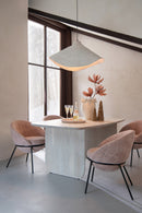 Dining Chair Dining Chair With Iron Legs Iron Light Pink/Black - Majorr