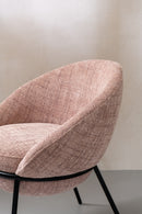 Dining Chair Dining Chair With Iron Legs Iron Light Pink/Black - Majorr