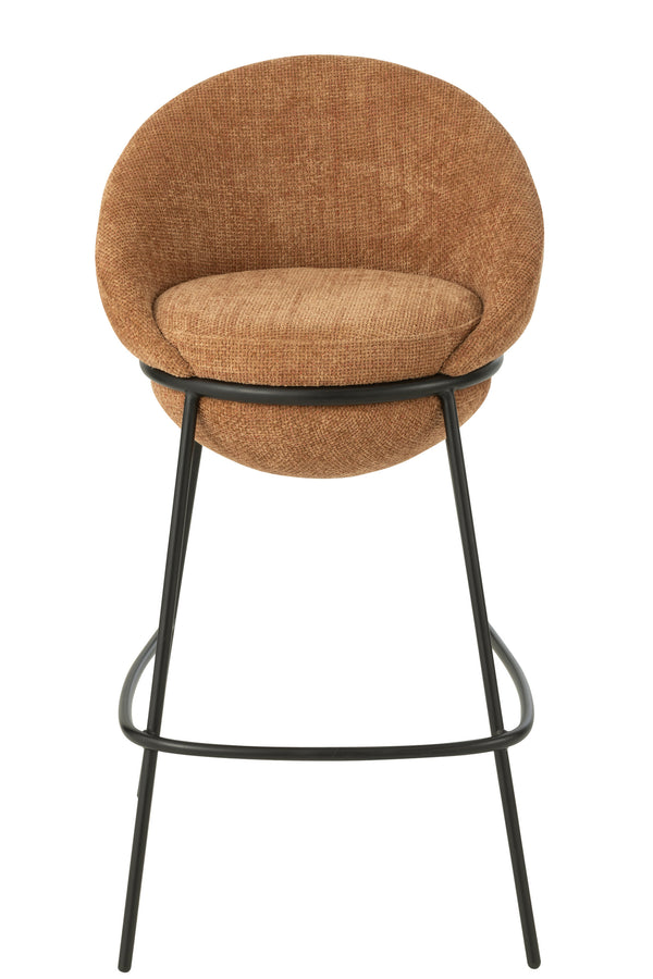 Bar Stool Bar Stool With Iron Legs Iron Terracotta/Black