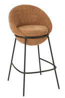 Bar Stool Bar Stool With Iron Legs Iron Terracotta/Black - Majorr