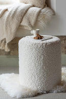 Stool Fur Mdf White