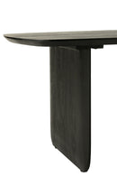 Dining Table Acacia Wood Black