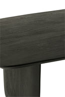 Dining Table Acacia Wood Black