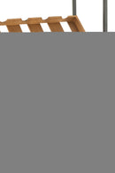 Bar Cabinet Wine Veneer Natural/Black Large