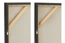 Painting Lame Acrylic Ecru/Taupe Assortment Of 2