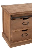 Tv Stand Mia Fir Wood Natural
