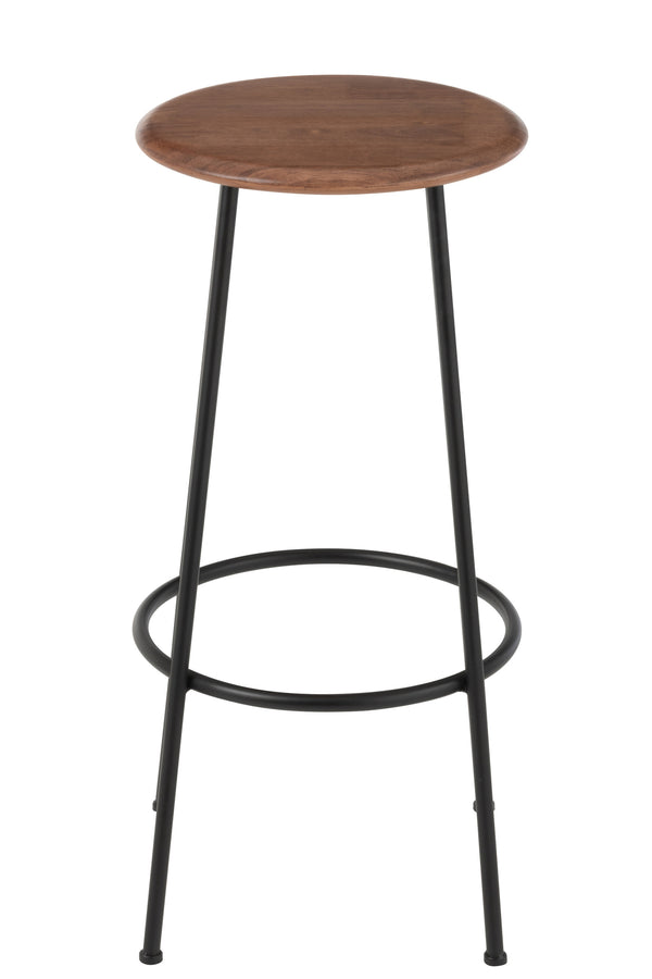 Bar Chair Neo Steel Natural/Black
