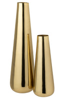 Floor Vase Aluminium Rose Gold Colored Large