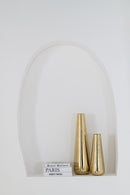 Floor Vase Aluminium Rose Gold Colored Large